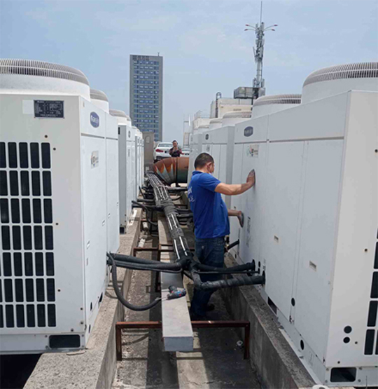 永胜中央空调制热和不制冷系统维修方法